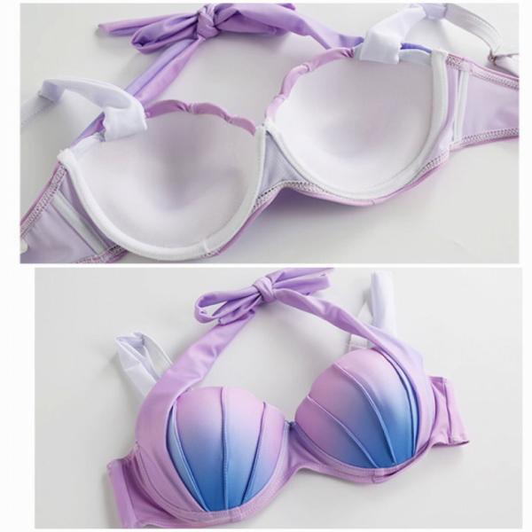 レディース　水着　ビキニ　貝　ホルターネック　海　プール　スイミング　ビーチ　リゾート　マリン　海水浴　夏休み　旅行　可愛い　キュート　セクシー　女性　S　M　L　XL　サイズ　送料無料