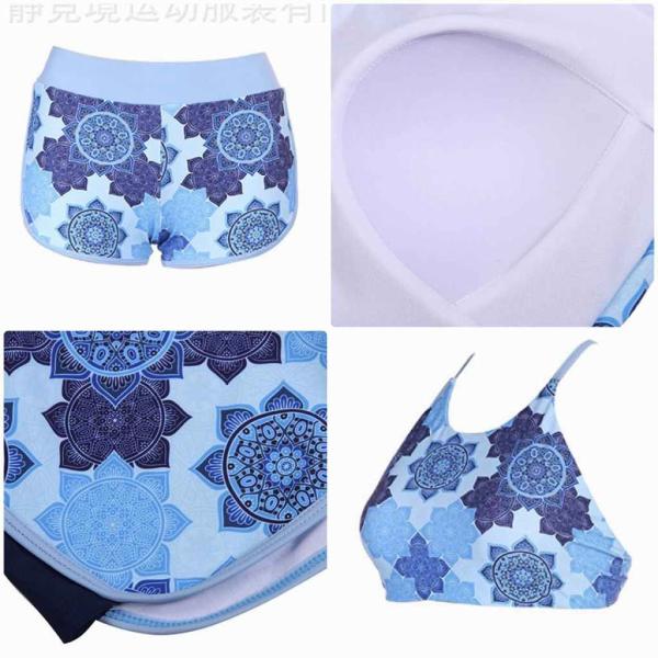 レディース　大きいサイズ　水着　ビキニ　パンツ　ショートパンツ　海　プール　スイミング　ビーチ　リゾート　マリン　海水浴　夏休み　旅行　可愛い　キュート　セクシー　女性　ブルー　S　M　L　XL　XXL　サイズ　送料無料