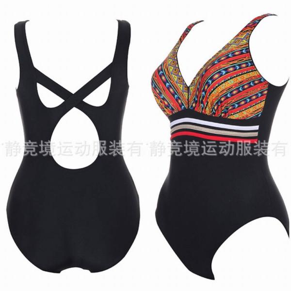 レディース　大きいサイズ　水着　ワンピース　海　プール　スイミング　ビーチ　リゾート　マリン　海水浴　夏休み　旅行　可愛い　キュート　セクシー　女性　花柄　ブラック　S　M　L　XL　2XL　3XL　4XL　5XL　サイズ　送料無料