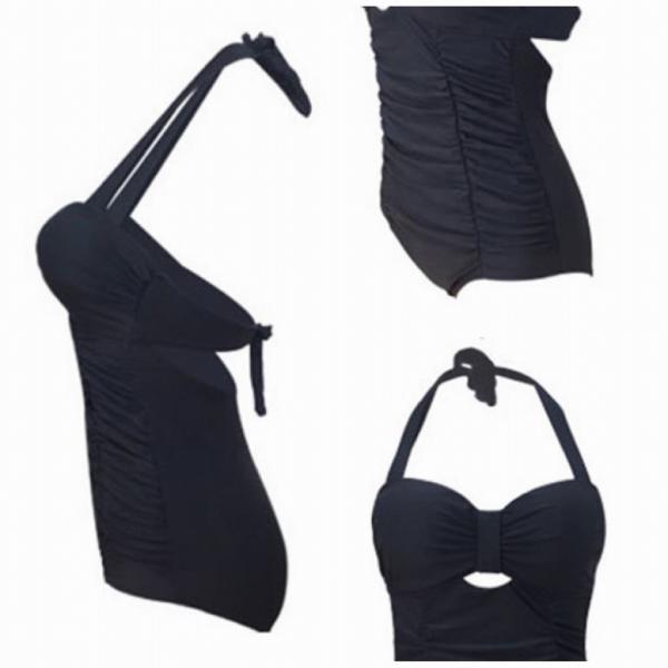 レディース　大きいサイズ　水着　ワンピース　ホルターネック　海　プール　スイミング　ビーチ　リゾート　マリン　海水浴　夏休み　旅行　可愛い　キュート　セクシー　女性　ブラック　ピンク　M　L　XL　2XL　3XL　4XL　5XL　6XL　サイズ　送料無料