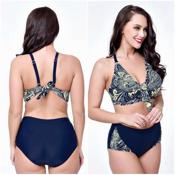 レディース　大きいサイズ　水着　ビキニ　セパレート　ペイズリー柄　海　プール　スイミング　ビーチ　リゾート　マリン　海水浴　夏休み　旅行　可愛い　キュート　セクシー　女性　ブルー　イエロー　レッド　グリーン　サイズ　送料無料