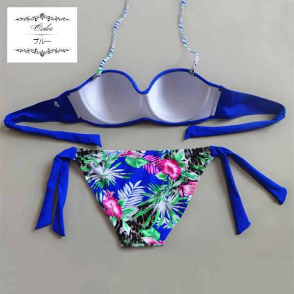 レディース　大きいサイズ　水着　ビキニ　セパレート　ボタニカル柄　海　プール　スイミング　ビーチ　リゾート　マリン　海水浴　夏休み　旅行　可愛い　キュート　セクシー　女性　レッド　ブラック　ブルー　グリーン　ブラウン　S　M　L　XL　XXL　サイズ　送料無料