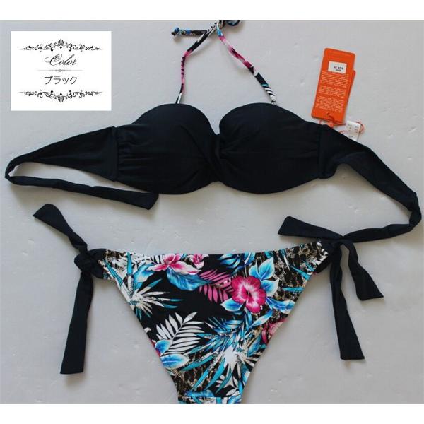 レディース　大きいサイズ　水着　ビキニ　セパレート　ボタニカル柄　海　プール　スイミング　ビーチ　リゾート　マリン　海水浴　夏休み　旅行　可愛い　キュート　セクシー　女性　レッド　ブラック　ブルー　グリーン　ブラウン　S　M　L　XL　XXL　サイズ　送料無料