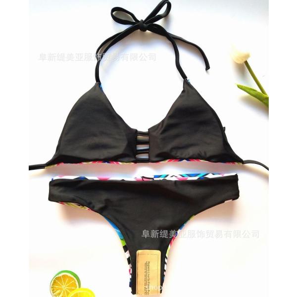 レディース　水着　ビキニ　セパレート　ホルターネック　ボーダー　海　プール　スイミング　ビーチ　リゾート　マリン　海水浴　夏休み　旅行　可愛い　キュート　セクシー　女性　ブルー　ピンク　グリーン　ブラック　S　M　L　サイズ　送料無料