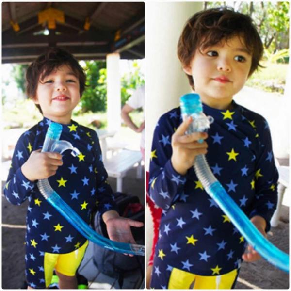 キッズ　ジュニア　男の子　子供　水着　ラッシュガード&ショートパンツ　長袖　帽子付き　日焼け防止　星柄　カジュアル　かわいい　キュート　海　プール　スイミング　スクール　ビーチ　リゾート　マリン　海水浴　グレー　ネイビー　M　L　XL　2XL　送料無料