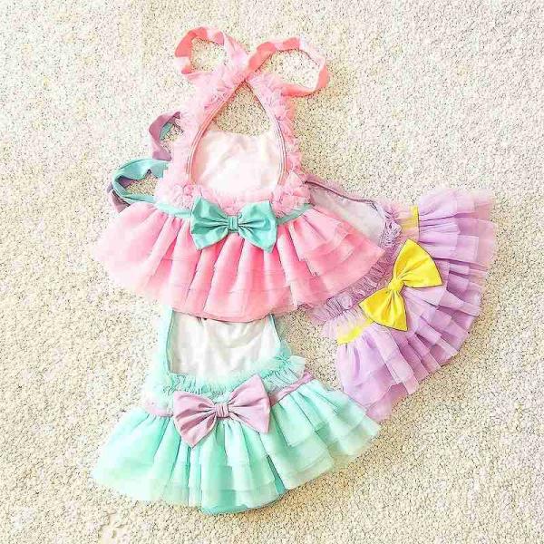 キッズ　女の子　水着　2点セット　帽子付き　スイムキャップ　ホルターネック　ワンピース　フリル　海　プール　スイミング　 スイムウェア　水遊び　海水浴　夏休み　旅行　可愛い　キュート　子供用　女児　女子　ジュニア　ピンク　レッド　パープル　送料無料