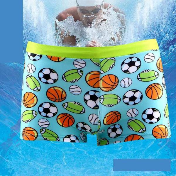 キッズ　ジュニア　男の子　子供　水着　スイムウェア　サーフパンツ　ボール　プリント　カジュアル　かわいい　キュート　海　プール　スイミング　スクール　ビーチ　リゾート　マリン　海水浴　ネイビー　ブルー　S　M　L　XL　XXL　送料無料