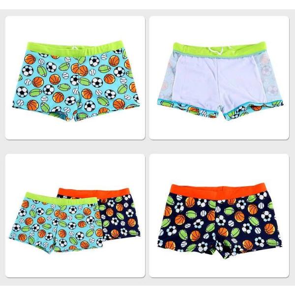 キッズ　ジュニア　男の子　子供　水着　スイムウェア　サーフパンツ　ボール　プリント　カジュアル　かわいい　キュート　海　プール　スイミング　スクール　ビーチ　リゾート　マリン　海水浴　ネイビー　ブルー　S　M　L　XL　XXL　送料無料