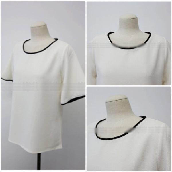 レディース　大きいサイズ　レイヤード風　Tシャツ　半袖　Uネック　ショートスリーブ　夏　春　トップス　カジュアル　キュート　大人　可愛い　フェミニン　おしゃれ　お出かけ　普段着　デイリー　ブラック　ホワイト　M　L　XL　XXL　送料無料