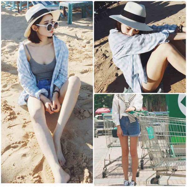 レディース　大きいサイズ　ハイウエスト　デニム　ショートパンツ　ショーツ　短パン　ジーパン　ジーンズ　ボトムス　カジュアル　キュート　可愛い　フェミニン　きれいめ　おしゃれ　お出かけ　デイリー　普段着　ブルー　S　M　L　XL　2XL　3XL　送料無料