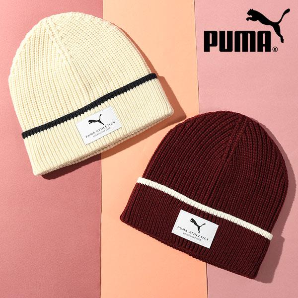 ネコポス発送！送料無料 30%off プーマ ニット帽 メンズ レディース PUMA CLASS ミッドクラウンビーニー ロゴ 折り返し 帽子 防寒 2025秋冬新作 026413