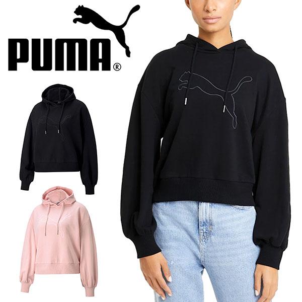 プーマ パーカー Puma レディース Her フーディースウェット プルオーバー クロップド丈 ビッグロゴ 裏毛 トレーナー 21春新作 5750 エレファントsports Paypayモール店 通販 Paypayモール