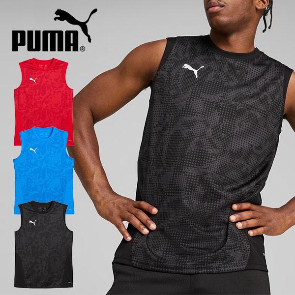 ゆうパケット対応可能！プーマ メンズ ノースリーブシャツ PUMA TEAMCUP TR SLシャツ プラクティスシャツ サッカー ウェア 2025春夏新作 660212