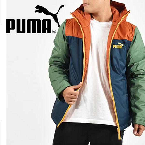 プーマ メンズ レディース 中綿ジャケット PUMA フーデッド パデッドジャケット アウター ジャケット 防寒 2022秋新作 672400