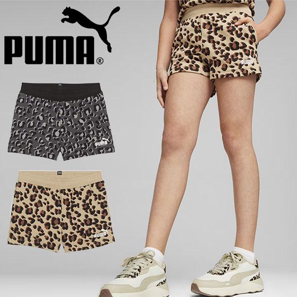 PUMA プーマ キッズ ガールズ ヒョウ柄 ショートパンツ ジュニア PUMA プーマ キッズ ガールズ ヒョウ柄 ショートパンツ ジュニア