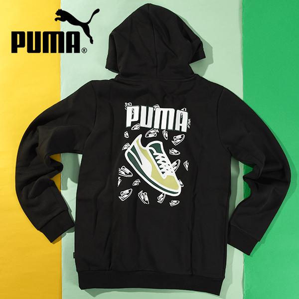 PUMA プーマ キッズ スウェット パーカー ESS+ LOGO LAB HOLIDAY 