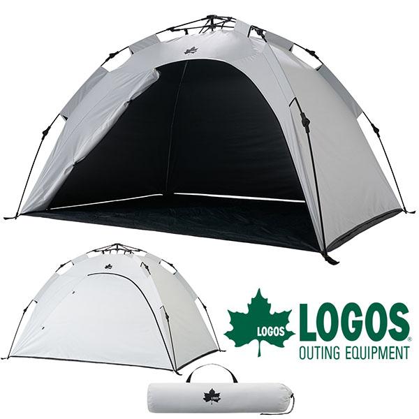 ロゴス LOGOS ソーラーブロック Q-TOP フルシェード-BA組立て約30秒！Q-TOPシステム採用の設営簡単サンシェード。ソーラーブロックコーティングを施した生地を採用。UV-CUT率99.9％以上、遮光率100％、日向と日陰で-1...