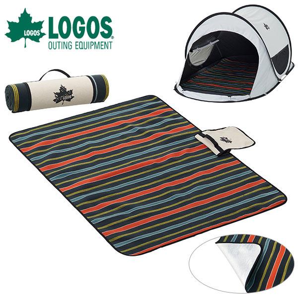 ロゴス LOGOS 断熱防水ソフトマット・110 ヴィンテージストライプ