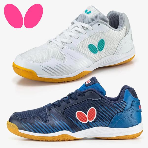 バタフライ（BUTTERFLY）レゾライン ビラータ 男女兼用 ユニセックス素早く正確な動きを支える軽量・幅広モデル。『レゾライン ビライト』の足囲（幅）を広めに再設計しました。グリップ力に優れたアウトソール、軽量でしなやかなミッドソール、...