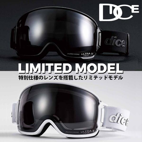 DICE（ダイス） ラスト1点 ホワイト スノーゴーグル BANK バンク