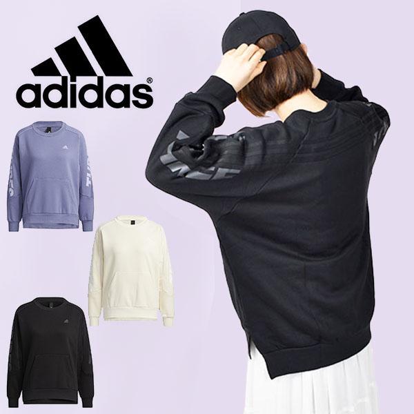 40 Off アディダス レディース ジャージ スウェット Adidas W Wording クルー スウェット 裏起毛 ルーズフィット トレーナー 3本ライン Bn650 Bn650 エレファントsports 通販 Yahoo ショッピング