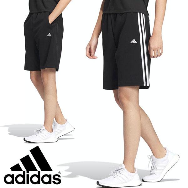 アディダス レディース ハーフパンツ 下 adidas W SE 3S ウォームアップショーツ ジャージ ショートパンツ 短パン ウェア 3本ライン 2023春新作 BUJ24 :buj24:エレファントSPORTS 通販 3本ライン ショートパンツ ブラック XLサイズ