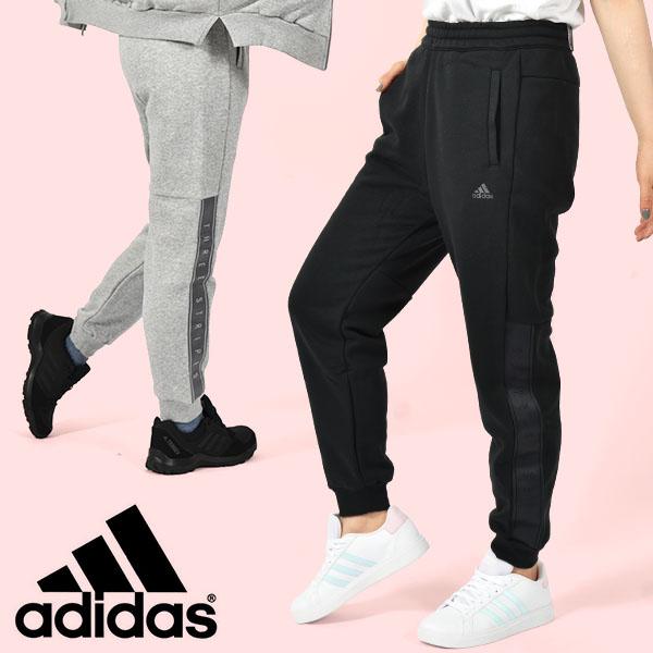 現品のみ 35%off アディダス レディース スウェット パンツ 下 adidas W WORDING スウェット パンツ 裏起毛 ジャージ  ロングパンツ スエット CE158