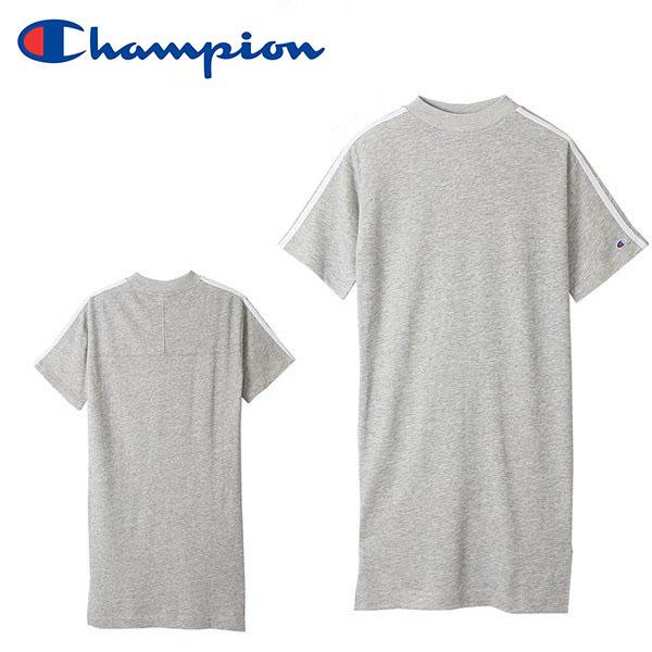 30 Off 半袖 チャンピオン Champion レディース ウィメンズ ショートスリーブスウェットワンピース 裏毛 グレー エレファントsports Paypayモール店 通販 Paypayモール