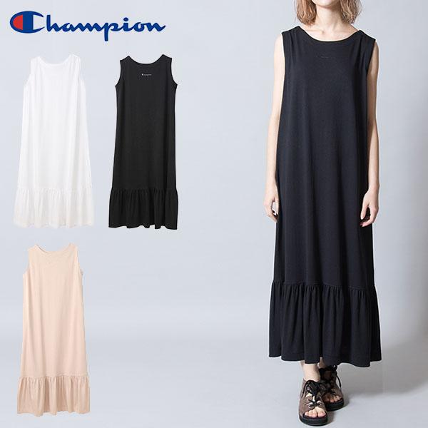 30 Off チャンピオン ノースリーブ ワンピース Champion レディース Onepiece Dress マキシ丈 ワンポイント ロゴ 21春夏新作 Cw T314 エレファントsports Paypayモール店 通販 Paypayモール