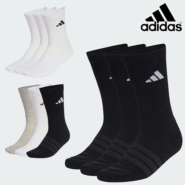 adidas（アディダス） 3足組 ソックス adidas ESS クッション 3Pクルー