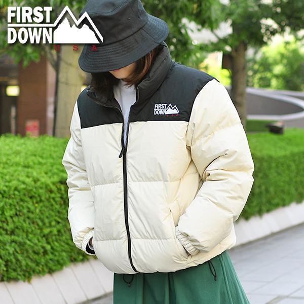 現品限り 30%off ファーストダウン リバーシブル ダウンジャケット 