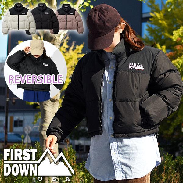 FIRST DOWN ファーストダウン ショート丈 リバーシブル ダウン FIRST DOWN ファーストダウン ショート丈 リバーシブル ダウン