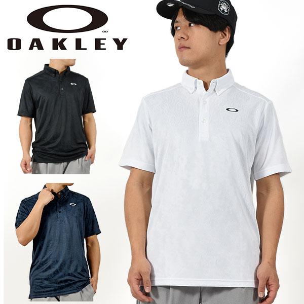 半袖 ポロシャツ メンズ オークリー OAKLEY 襟付き ジャガード ボタン