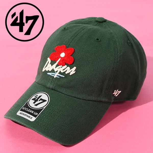 【※こちらの商品は「ネコポス発送」になりますので同梱や複数購入は出来ませんのでご了承の上ご検討ください。】47 フォーティーセブン CLEAN UP クリーンナップ　FLORAキャップ CAP 帽子 ロサンゼルス ドジャース LA メンズ ...