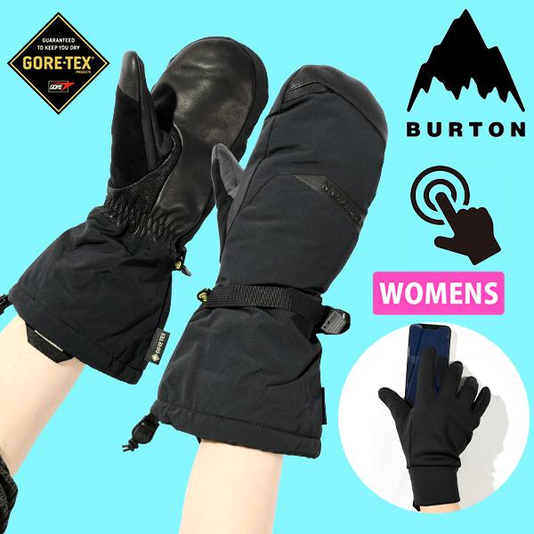 Burton GORE-TEX ブラックミトングローブ BURTON（バートン） スノーグローブ レディース Womens GORE-TEX