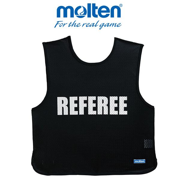 molten（モルテン）レフェリー用ゲームベスト超撥水加工を施したレフェリー用ゲームベストです。練習試合での着用にお勧めします。●サイズ：縦60×横55cm●素　材：ポリエステル黒 ブラック ゲームベスト レフェリー 審判 グッズ ウェア ...