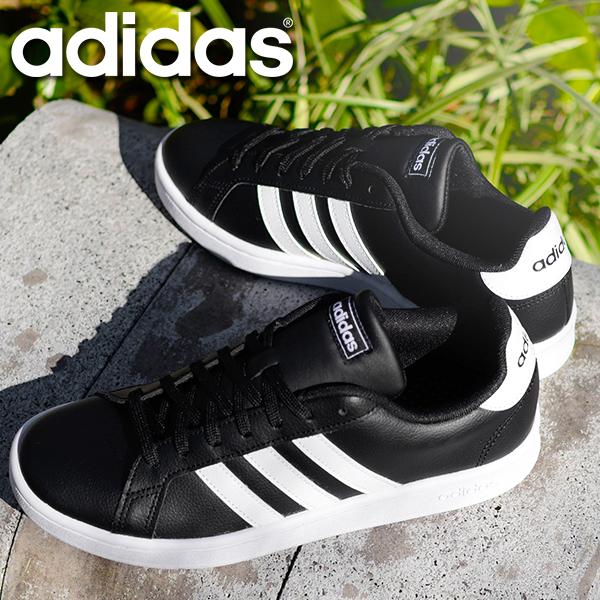 アディダス 本革 レザー スニーカー メンズ レディース Adidas Grandcourt Lea U シューズ 靴 ブラック ホワイト F F Grandcourt Lea U エレファントsports 通販 Yahoo ショッピング