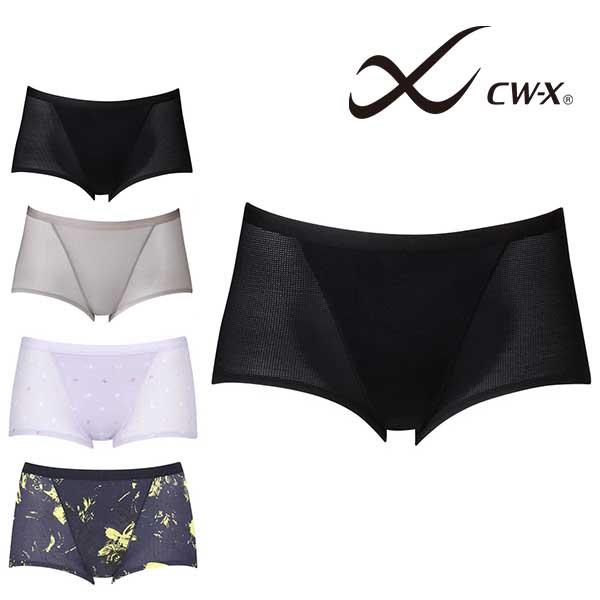 CW-X ワコール Wacoal ウィメンズ スポーツショーツ 婦人・女性用NORMAL・ハーフ・ノーマル。ヒップをしっかりつつみこむスポーツショーツ。ウエストは汗消臭機能つきY字テープで肌触りやさしい仕様。・後マチ：マチ接ぎ目立ちにくい・...