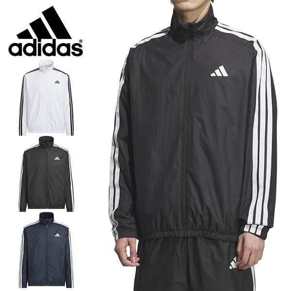 アディダス メンズ レディース ウインドブレーカー ジャケット adidas M MH 3S ウィンドブレーカー ナイロン ジャージ トレーニング ウェア 2025秋冬新作 HY034