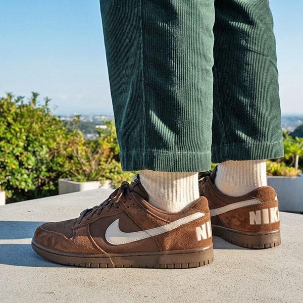 2026冬新作 送料無料 ナイキ スニーカー メンズ NIKE ビッグナイキ LOW LUX 靴 シューズ  IO4224 ブラウン