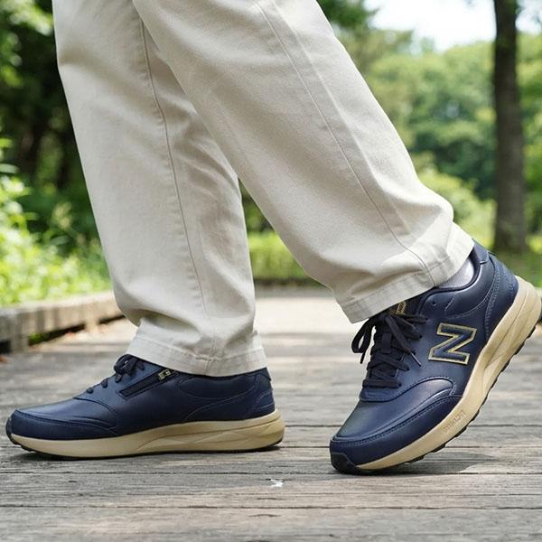 2026秋冬新色 サイドZIP 幅広 ウォーキングシューズ ニューバランス メンズ スニーカー New Balance M363 ワイド 4E 通学 通勤 靴 ネイビー M3633DB4E