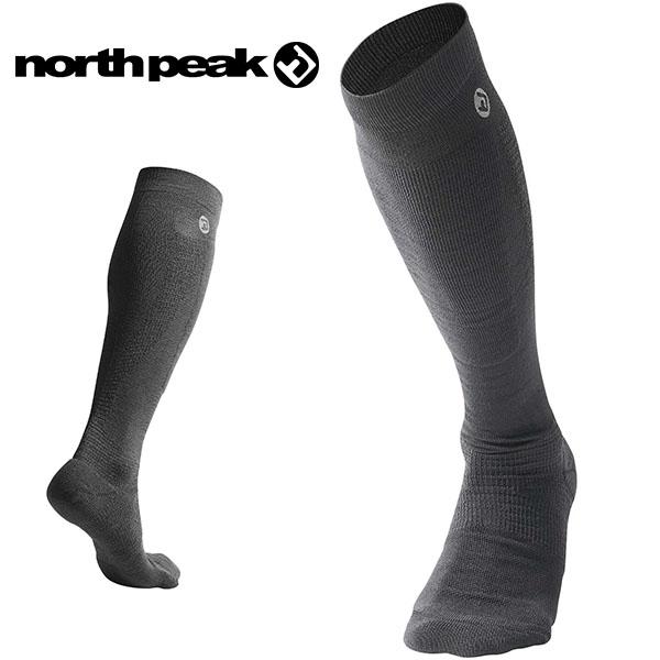 north peak ノースピーク ソックス スノーボード スキー サポート特化 段階着圧設計 抗菌防臭 吸汗速乾 メンズ スノボ 靴下 防寒 2025-2026冬新作