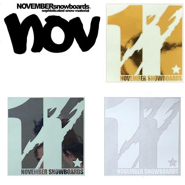 NOVEMBER(ノベンバー) ステッカーラージサイズのスタンダードマークデザイン板や車を自分好みにステッカーチューン【ゆうパケットについて】こちらの商品は10個までゆうパケット発送可能です。サイズ・カラー違いをお選び頂いてもまとめて発送い...