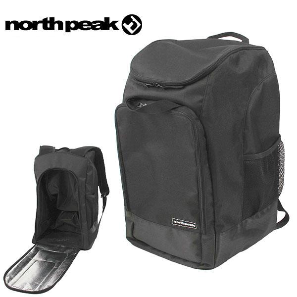 north peak(ノースピーク) ブーツ＆メットバックパック NP-5134・ブーツ・ヘルメット・小物類をまとめて入る大容量収納スペース・背面クッションマットを広げれば履き替え可能・ヘルメットポケット付き・ミニポケット付き・メッシュポケ...