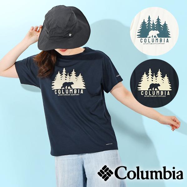 Columbia ネコポス発送！ コロンビア 半袖Tシャツ 吸湿速乾 熊