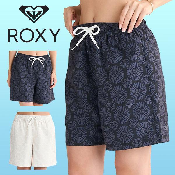ネコポス発送！ ショートパンツ レディース ロキシー ROXY ボードショーツ LUNCH CALM PRINT ミドル丈 サーフパンツ ビーチパンツ 2025春夏新作 25%off