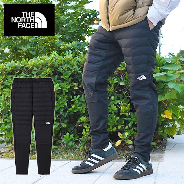 ノースフェイス 暖か 異素材 ロングパンツ メンズ THE NORTH FACE レッドラン ロングパンツ 中綿 保温 ストレッチ ブラック 黒 NY82578 2025秋冬新作