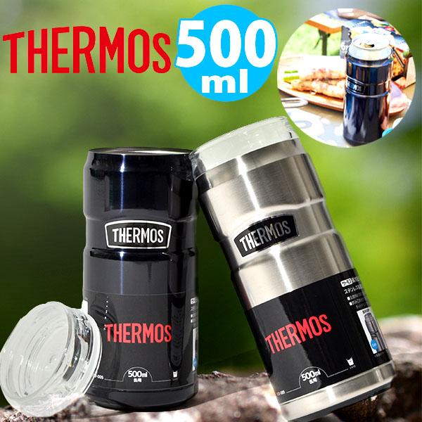 非売品 保冷缶ホルダー 350ml缶用 サーモス THERMOS 真空断熱構造 アウトドア 缶飲料 温冷 タンブラー ROD-002 