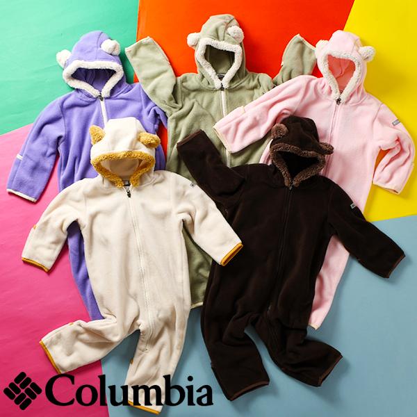 可愛い クマ耳 コロンビア カバーオール フリース Columbia タイニー