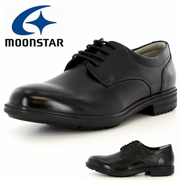 ビジネスシューズ ムーンスター MoonStar メンズ バランスワークス 革靴 プレーントゥ 外羽根 4E 幅広 シューズ 靴 本革 通勤 就活 ブラック 黒 SPH4620 :sph4620:エレファントSPORTS 通販 ムーンスター 本革 ビジネスシューズ 27cm